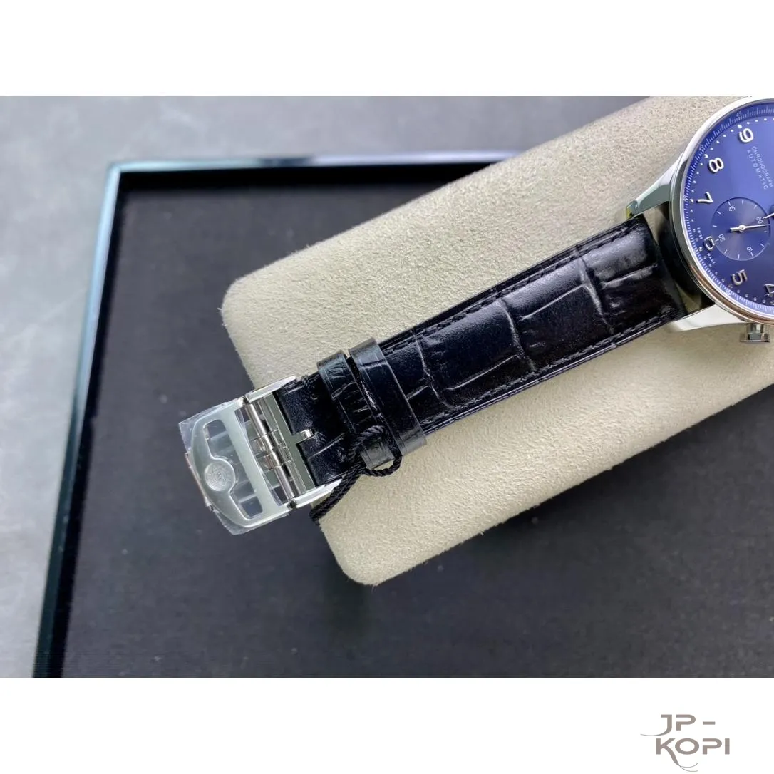 IWC ポルトギーゼ クロノグラフ IW371606|ブルー文字盤 41mm シースルーバック【ZF工場製 高品質コピー腕時計】 - 画像 (9)