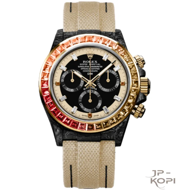 DIW × ロレックス デイトナ Rainbow Sunray|カーボンケース × レインボーベゼル 40mm