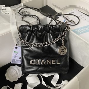 シャネル 23S Mini Handbag CHANEL 22 ミニ ハンドバック ブラック 黒