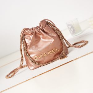 シャネル 23S Mini Handbag CHANEL 22 ミニ ハンドバック コッパー ピンク