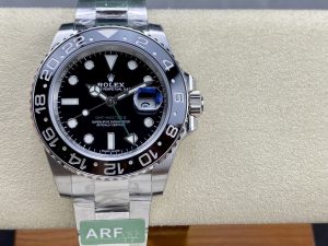 ロレックス ＧＭＴマスターII 116710LN 40MM ブラック　オイスターブレスレットCal.3285 進化版【ARF工場出品】