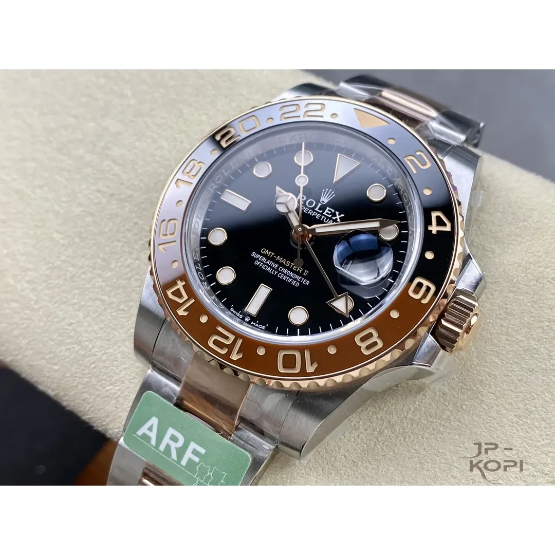 ロレックス GMTマスター II 126711CHNR|ブラック×ブラウン オイスターブレスレット 丹東Cal.3285【ARF工場出品】 - 画像 (4)