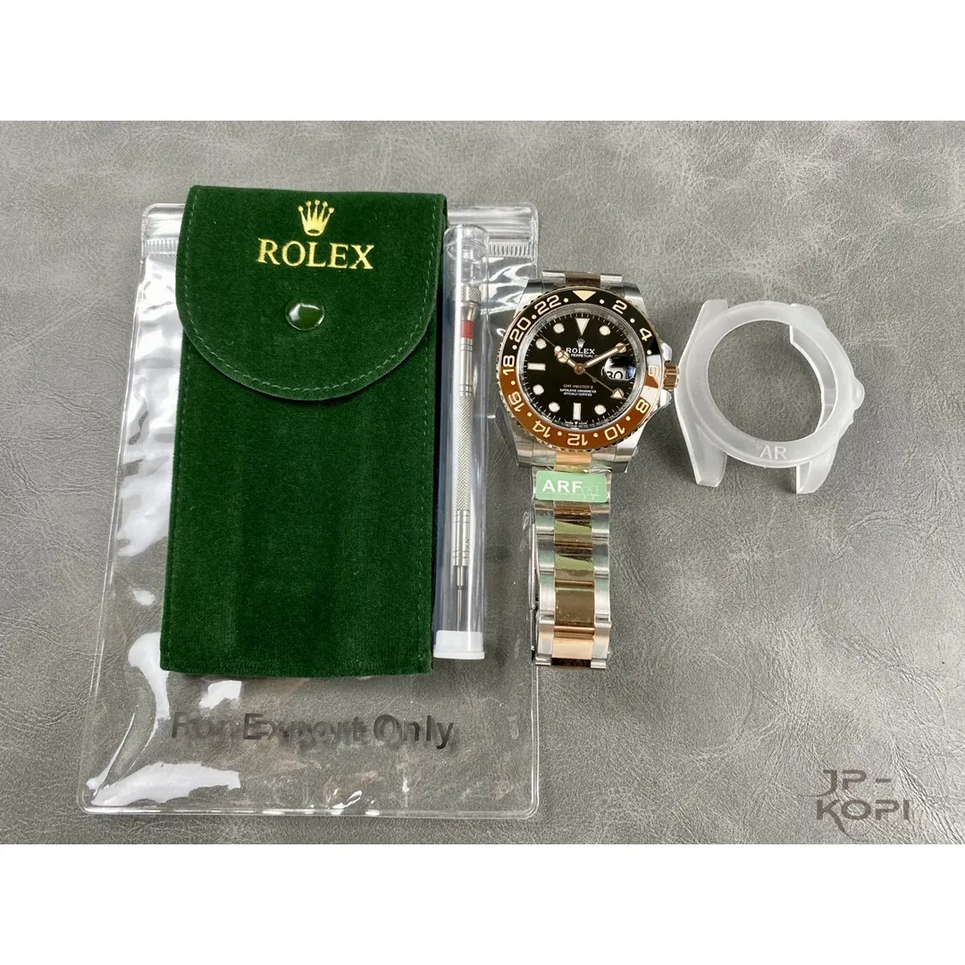 ロレックス GMTマスター II 126711CHNR|ブラック×ブラウン オイスターブレスレット 丹東Cal.3285【ARF工場出品】 - 画像 (10)