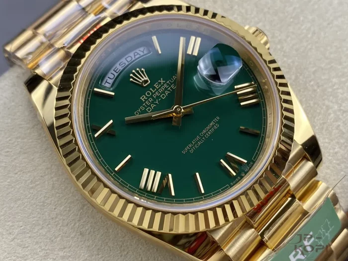 ロレックス デイデイト40MM イエローゴールド グリーンM228238-0061 CAL.3255 【ARF工場出品】 - 画像 (2)