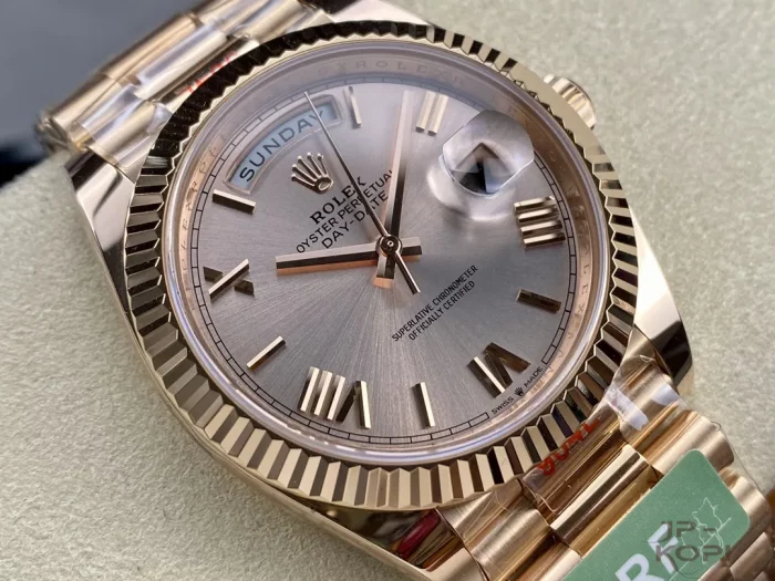 ロレックス  デイデイト40MM　エバーRG　サンダストローマン228235  Cal.3255 【ARF工場出品】 - 画像 (2)