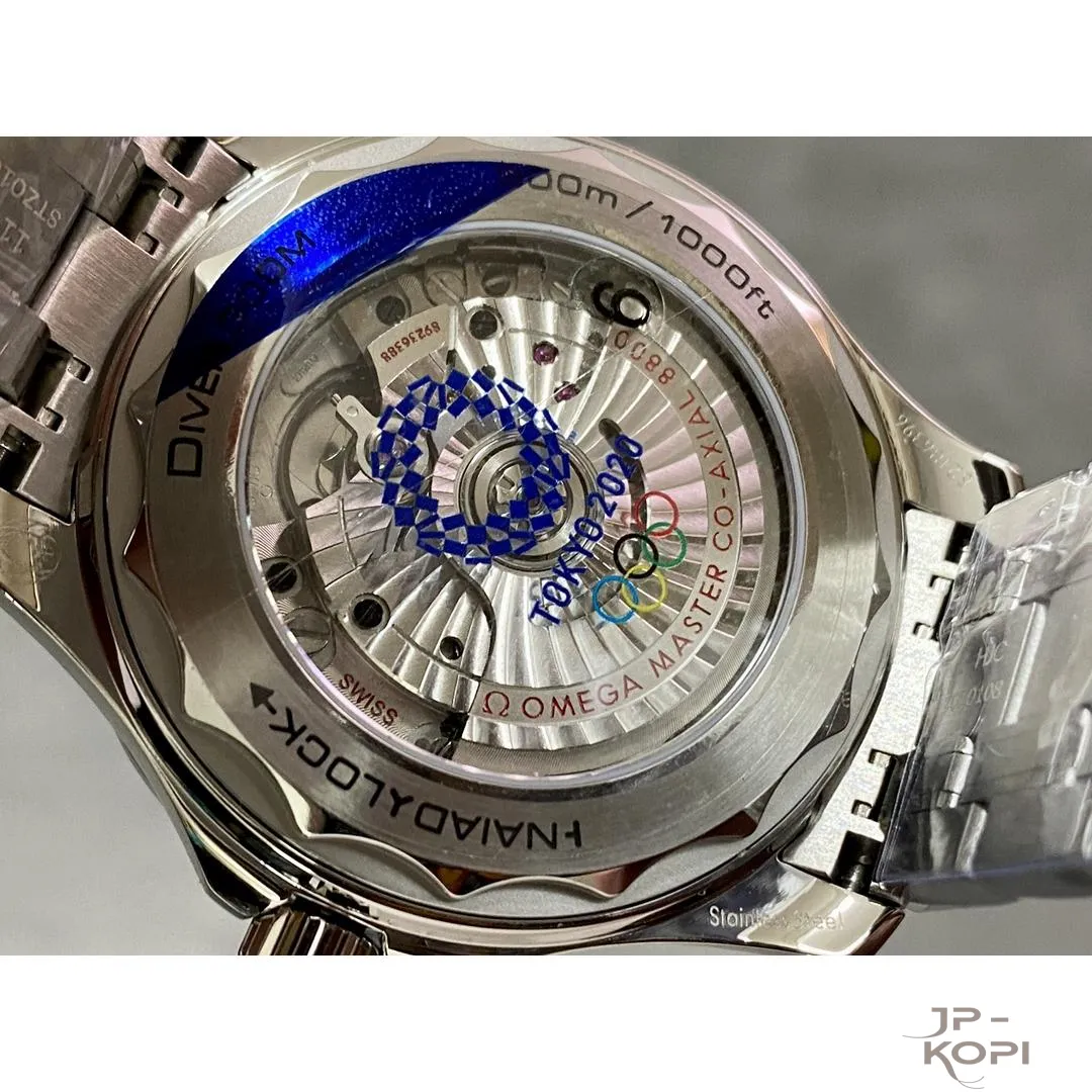 オメガ シーマスター ダイバー300M 東京2020オリンピック 42MM|ホワイト文字盤×ブルーベゼル【VS工場製 高品質コピー時計】 - 画像 (7)