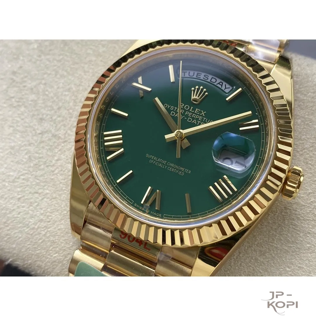 ロレックス デイデイト 40mm M228238-0061|グリーン 上海Cal.3255 加重版【ARF工場製 高品質コピー腕時計】 - 画像 (4)