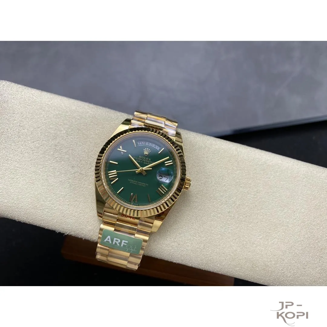 ロレックス デイデイト 40mm M228238-0061|グリーン 上海Cal.3255 加重版【ARF工場製 高品質コピー腕時計】 - 画像 (7)