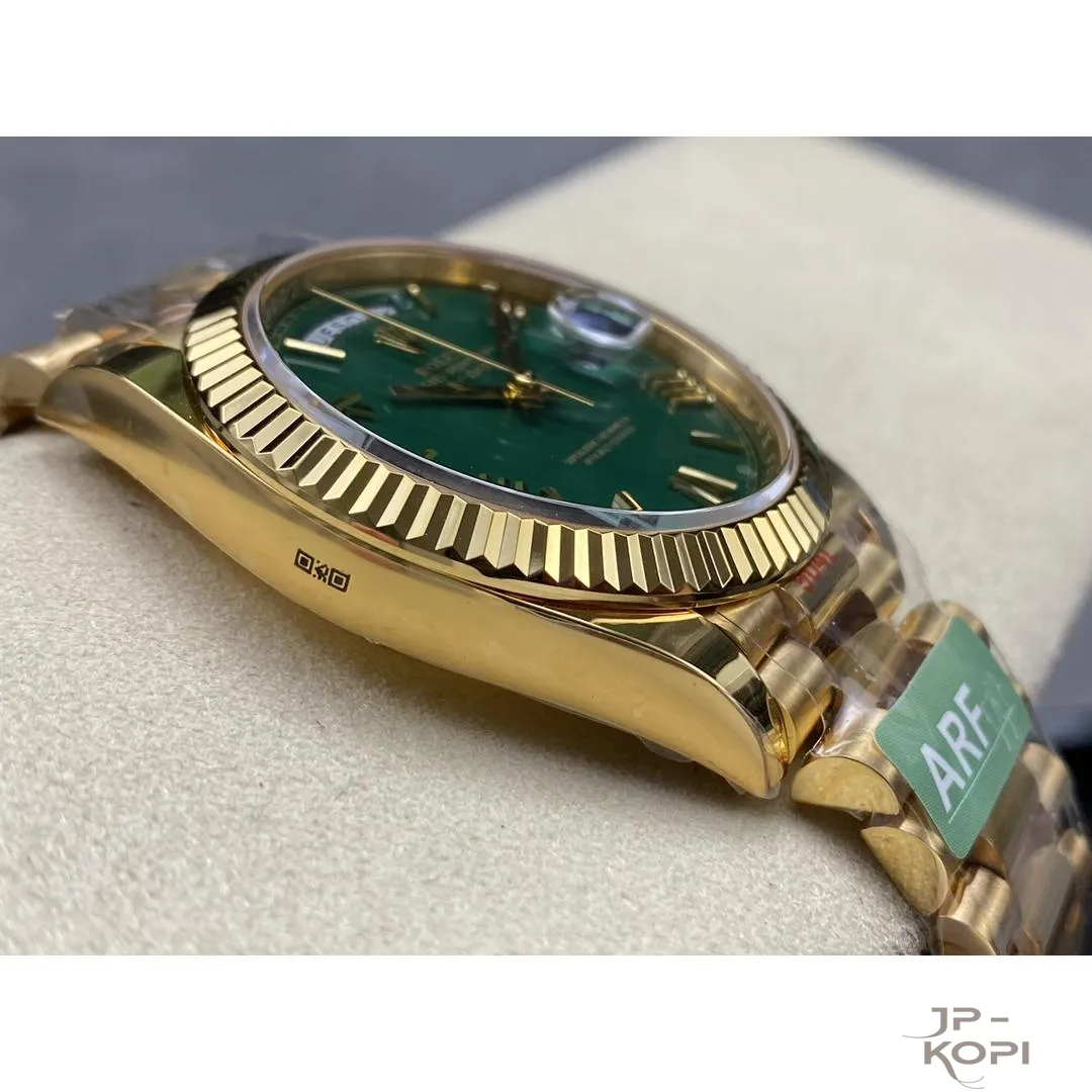 ロレックス デイデイト 40mm M228238-0061|グリーン 上海Cal.3255 加重版【ARF工場製 高品質コピー腕時計】 - 画像 (5)