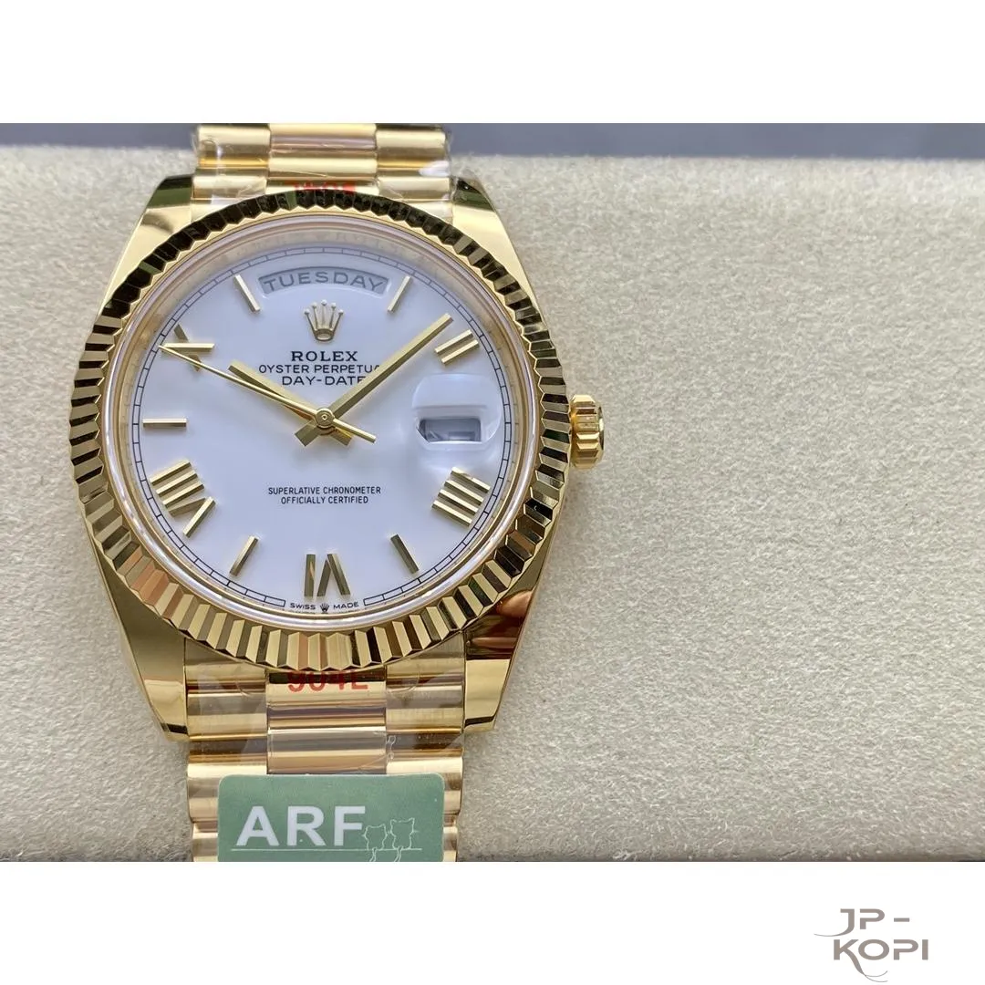 ロレックス デイデイト 40mm M228238-0042|ホワイト 上海Cal.3255 加重版【ARF工場製 高品質コピー腕時計】 - 画像 (2)