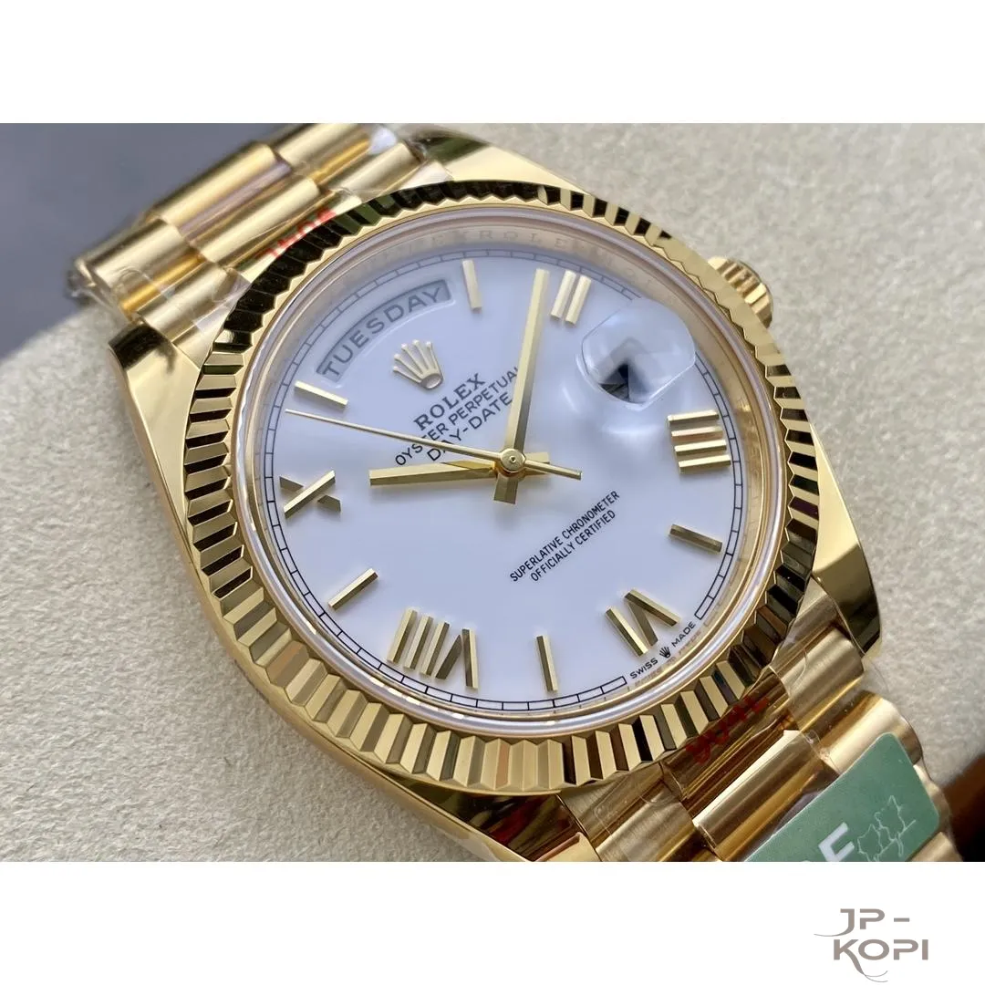 ロレックス デイデイト 40mm M228238-0042|ホワイト 上海Cal.3255 加重版【ARF工場製 高品質コピー腕時計】 - 画像 (3)