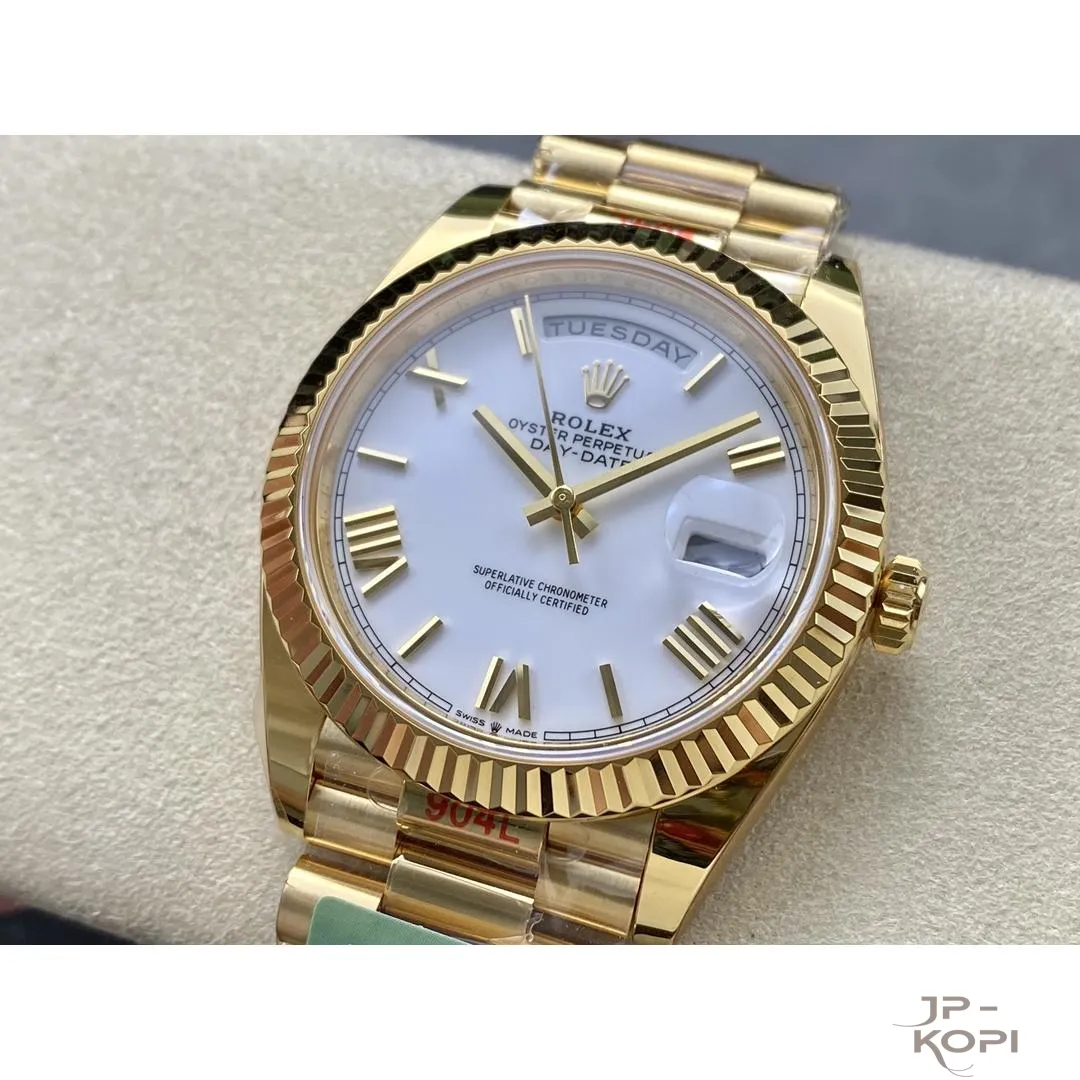 ロレックス デイデイト 40mm M228238-0042|ホワイト 上海Cal.3255 加重版【ARF工場製 高品質コピー腕時計】 - 画像 (4)