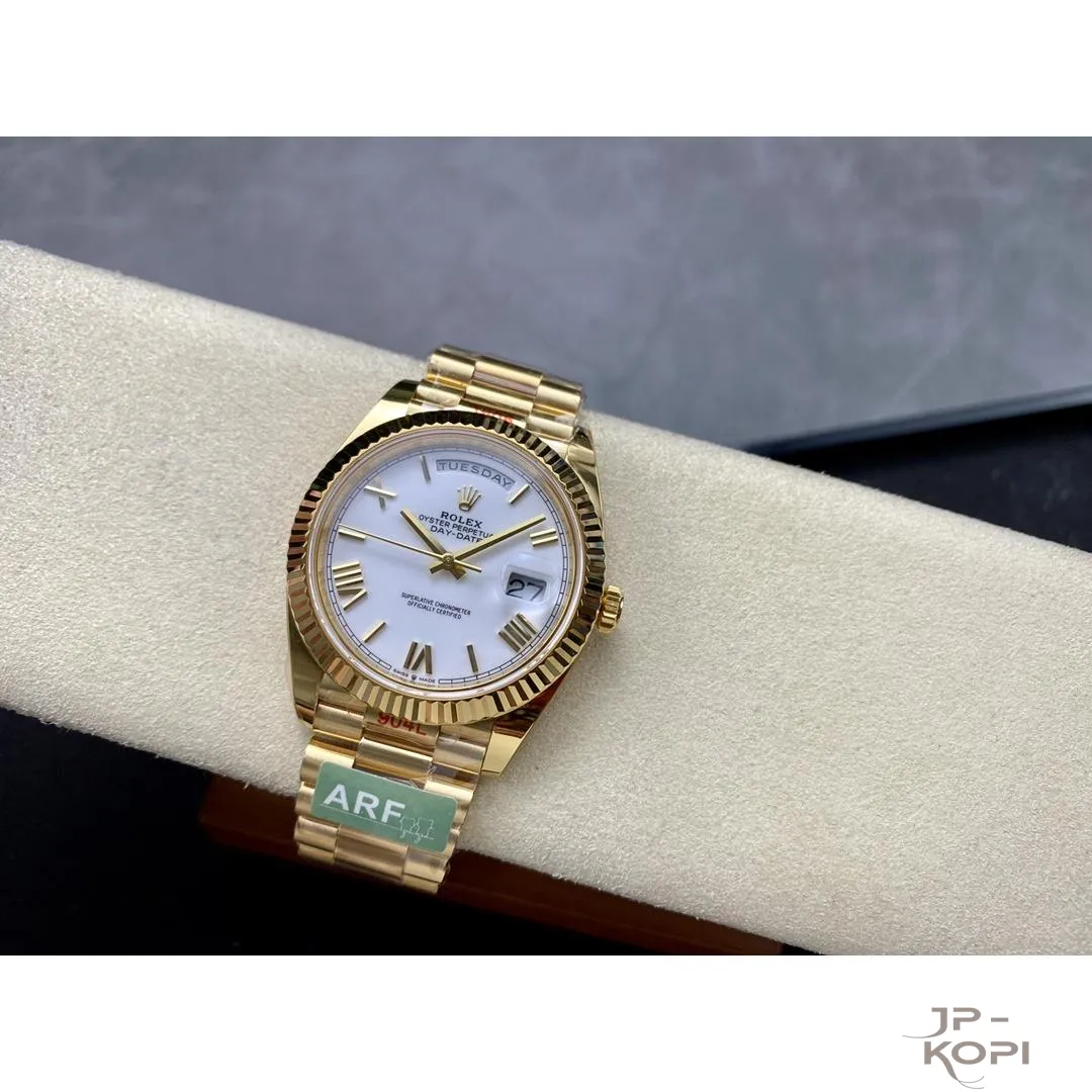 ロレックス デイデイト 40mm M228238-0042|ホワイト 上海Cal.3255 加重版【ARF工場製 高品質コピー腕時計】 - 画像 (5)