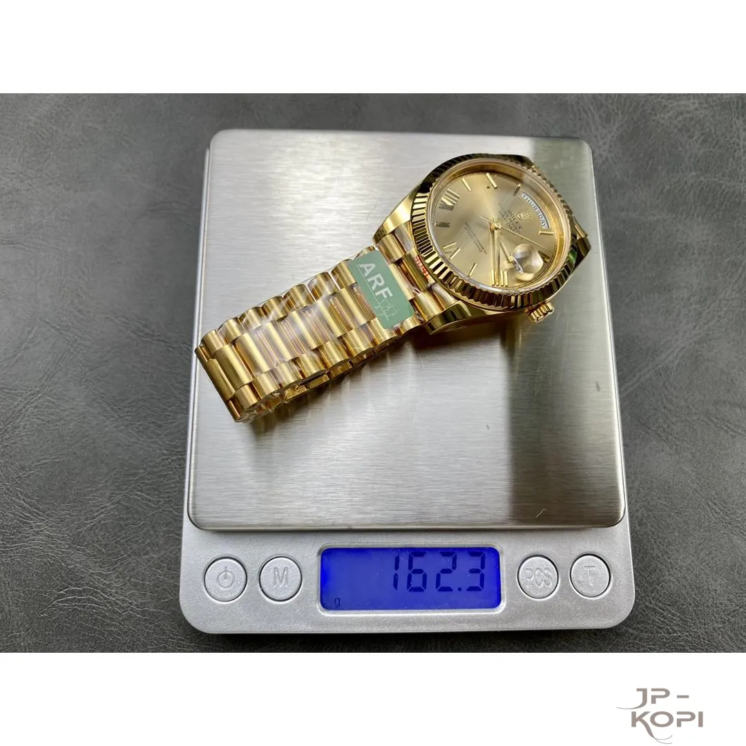 ロレックス デイデイト 40mm M228238-0006|シャンパン 上海Cal.3255 加重版【ARF工場製 高品質コピー腕時計】 - 画像 (10)