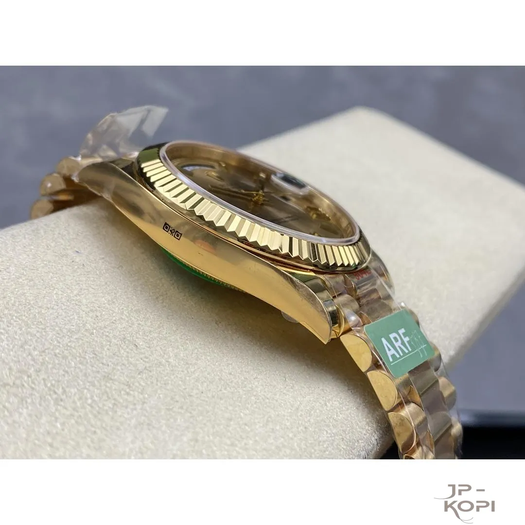 ロレックス デイデイト 40mm M228238-0006|シャンパン 上海Cal.3255 加重版【ARF工場製 高品質コピー腕時計】 - 画像 (6)