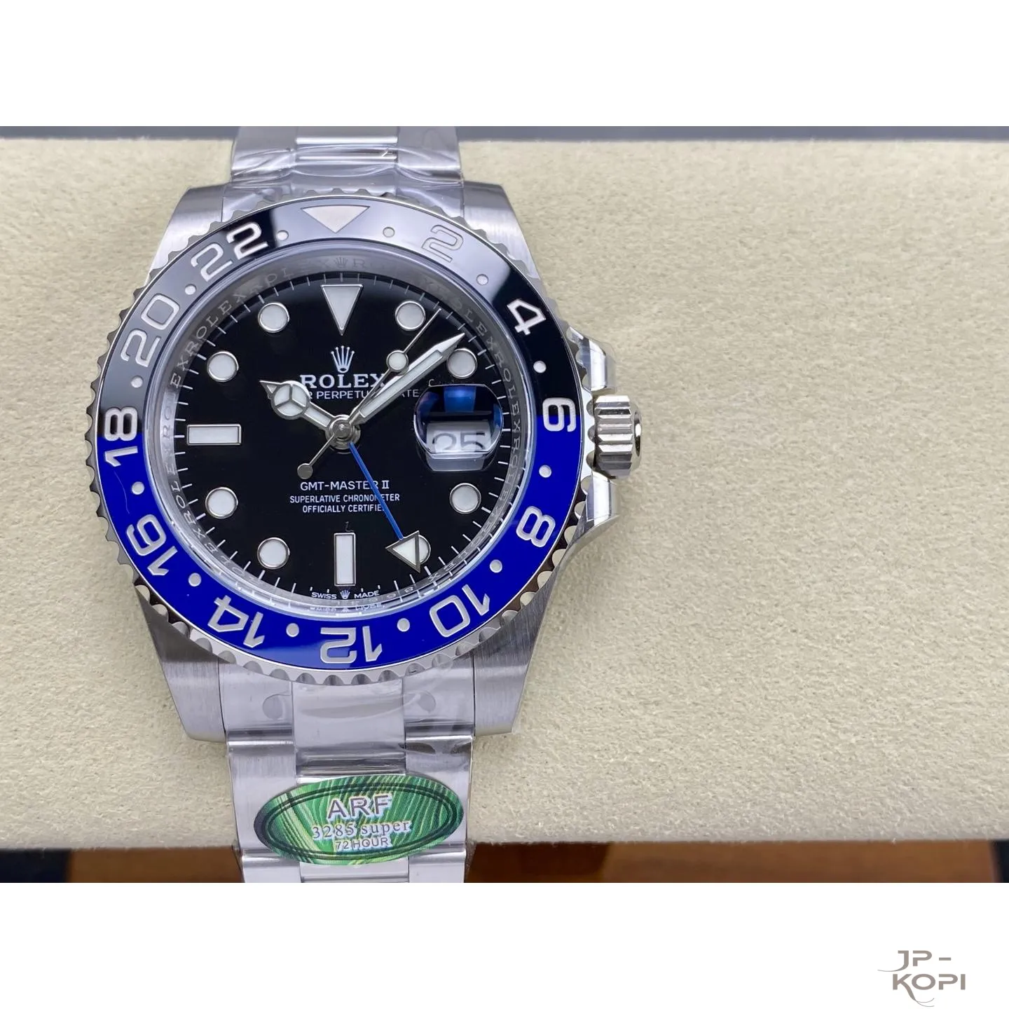 ロレックス GMTマスター II 126710BLNR|ブルーブラック オイスターブレスレット 丹東Cal.3285 40mm【ARF工場製高品質腕時計】 - 画像 (2)