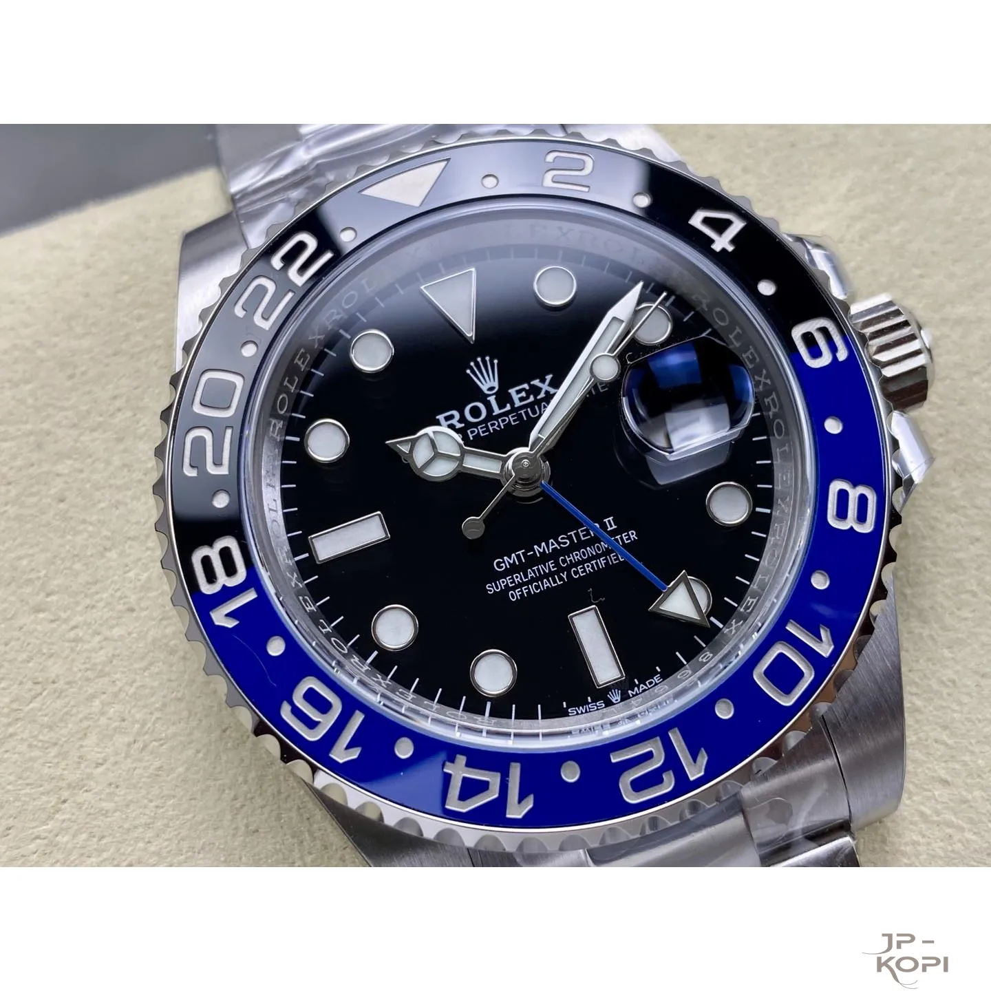 ロレックス GMTマスター II 126710BLNR|ブルーブラック オイスターブレスレット 丹東Cal.3285 40mm【ARF工場製高品質腕時計】 - 画像 (3)