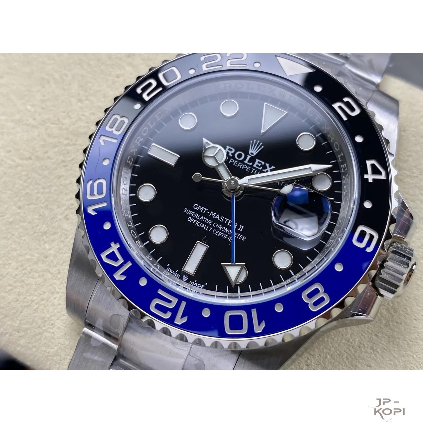 ロレックス GMTマスター II 126710BLNR|ブルーブラック オイスターブレスレット 丹東Cal.3285 40mm【ARF工場製高品質腕時計】 - 画像 (5)