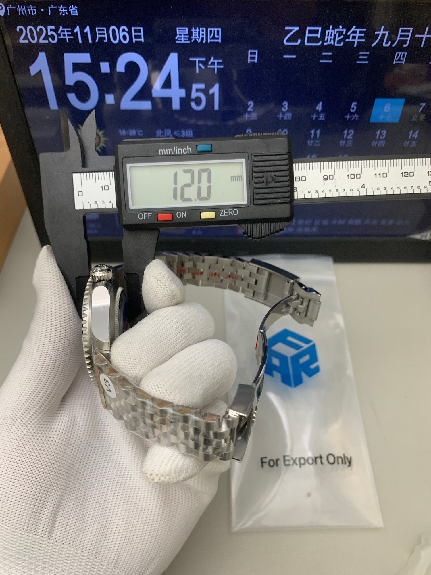 ロレックス GMTマスター II 126710BLRO|ブルーレッドベゼル ジュビリーブレスレット 丹東Cal.3285【ARF工場製 高品質腕時計】 - 画像 (12)