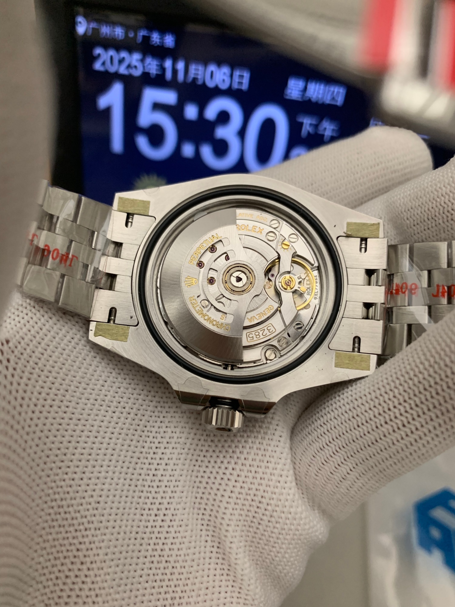 ロレックス GMTマスター II 126710BLRO|ブルーレッドベゼル ジュビリーブレスレット 丹東Cal.3285【ARF工場製 高品質腕時計】 - 画像 (15)