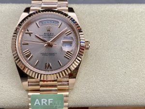 ロレックス  デイデイト40MM　エバーRG　サンダストローマン228235  Cal.3255 【ARF工場出品】