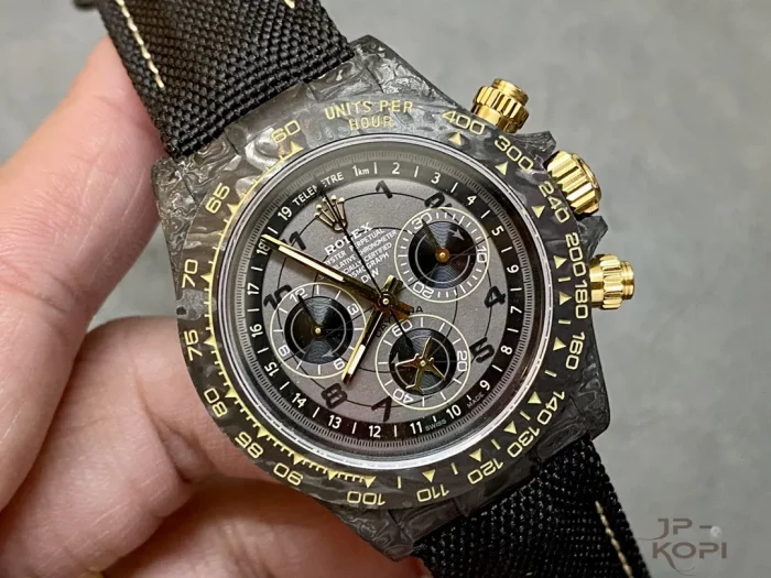 ロレックス × DiW デイトナ AVIA GREY NTPTカーボンモデル  Cal.4130 - 画像 (2)