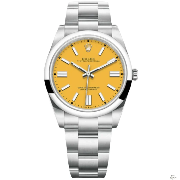 ロレックス オイスターパーペチュアル 124300 イエロー 41MM【CLEAN工場出品】
