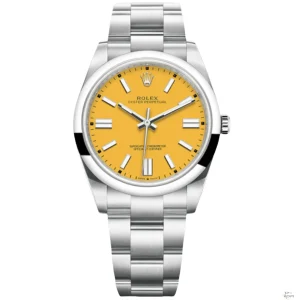 ロレックス オイスターパーペチュアル 124300 イエロー 41MM【CLEAN工場出品】