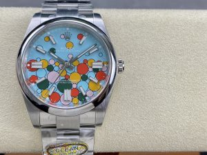 ロレックス オイスターパーペチュアル 124300 セレブレーション モチーフ 41MM【CLEAN工場出品】