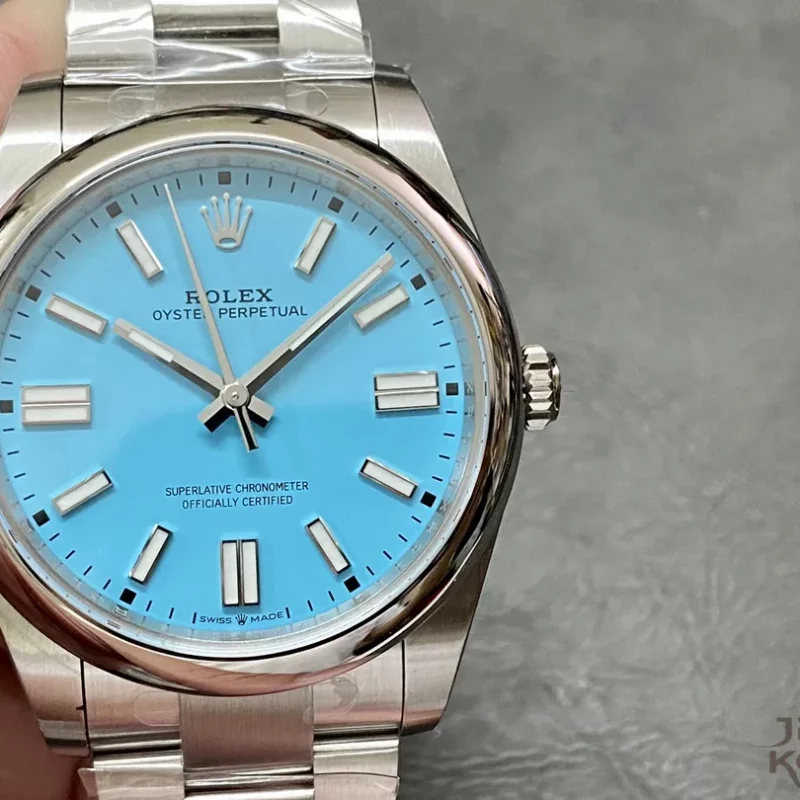 ロレックス オイスターパーペチュアル 124300 ターコイズブルー 41MM【CLEAN工場出品】