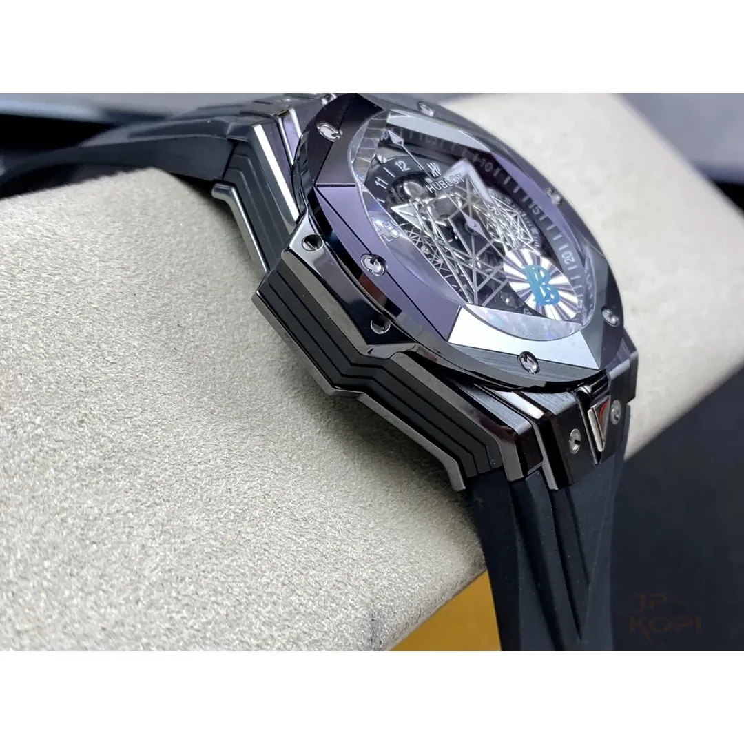 ウブロ ビッグバン ウニコ サンブルーII 418.CX.1107.RX.MXM22|ブラックセラミック 45mm 【BBF工場製高品質コピー腕時計】 - 画像 (6)