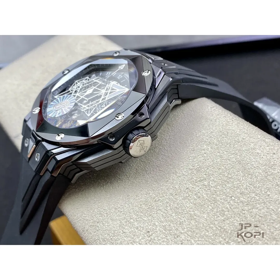 ウブロ ビッグバン ウニコ サンブルーII 418.CX.1107.RX.MXM22|ブラックセラミック 45mm 【BBF工場製高品質コピー腕時計】 - 画像 (7)