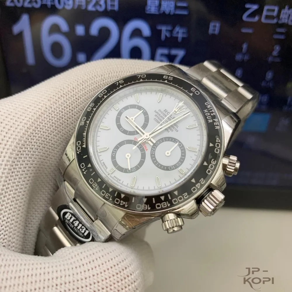ロレックス デイトナ 126500LN-0001|ホワイト 丹東Cal.4131【BETTER工場製】 - 画像 (4)