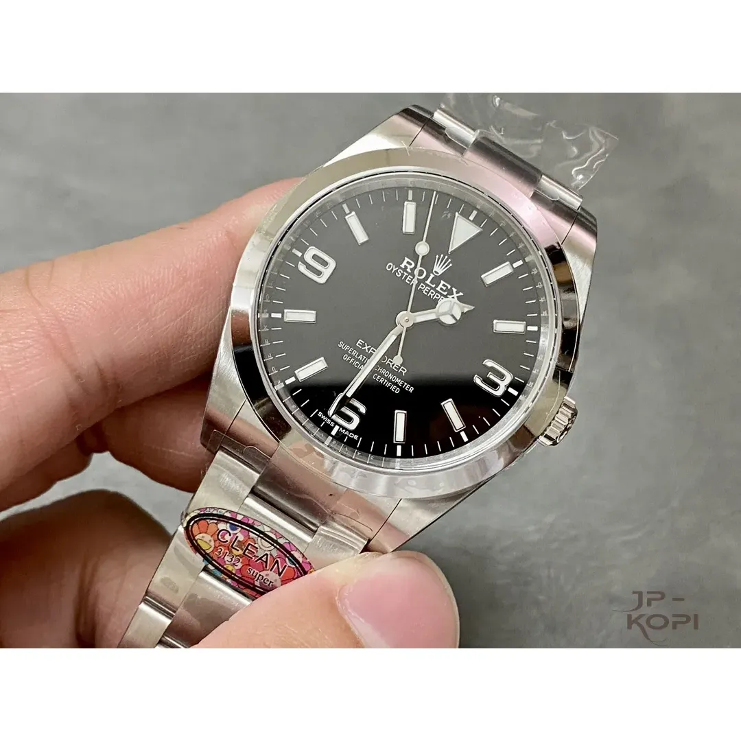 ロレックス エクスプローラー I 214270|ブラック Cal.3132 39mm【CLEAN工場製 高品質腕時計】 - 画像 (4)