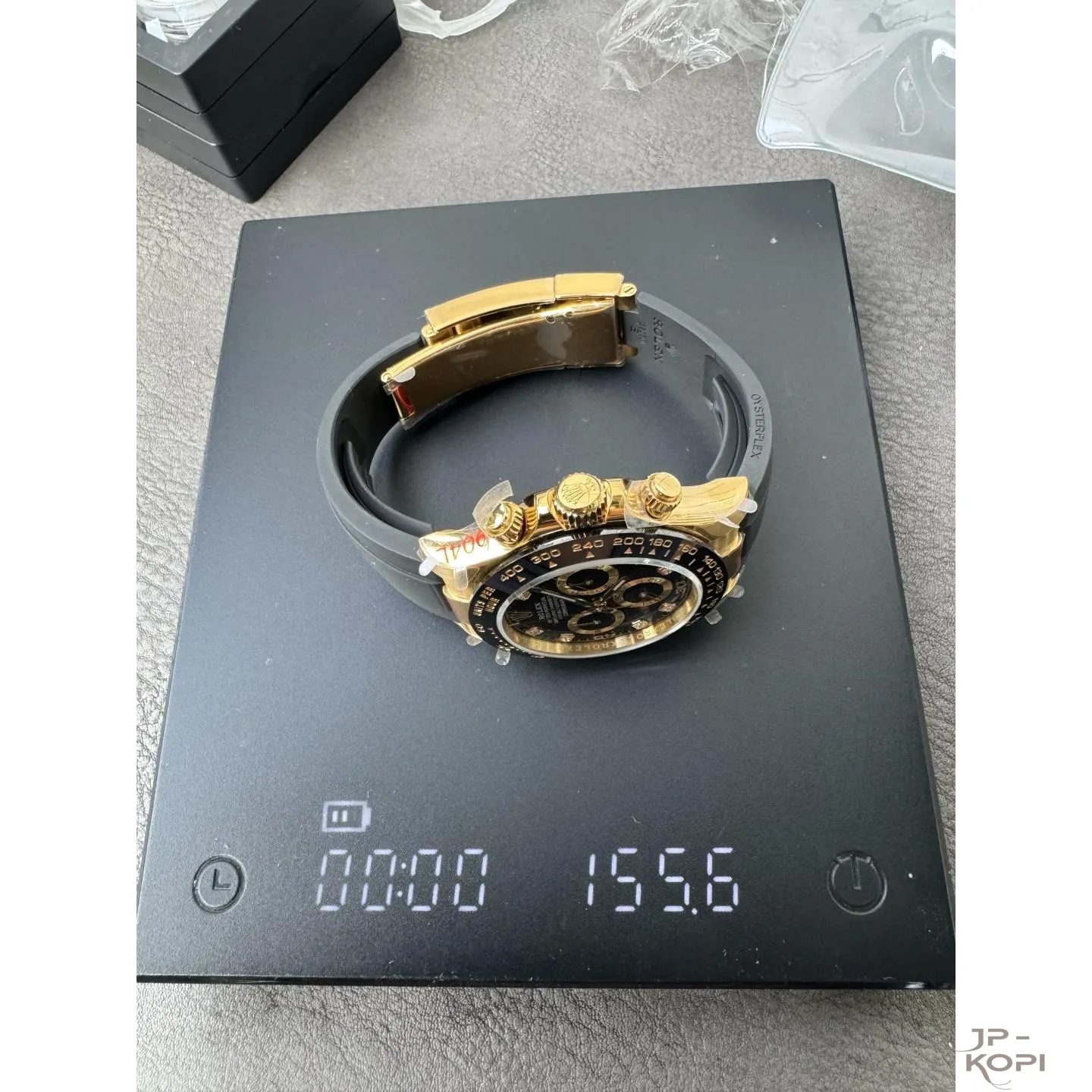 ロレックス デイトナ 116518LN-0078|ダイヤ入りブラック 丹東Cal.4130 加重版【QF工場製 高品質コピー腕時計】 - 画像 (11)