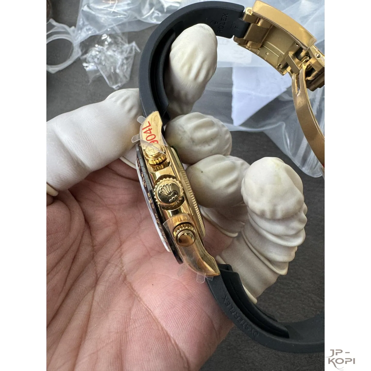 ロレックス デイトナ 116518LN-0078|ダイヤ入りブラック 丹東Cal.4130 加重版【QF工場製 高品質コピー腕時計】 - 画像 (8)