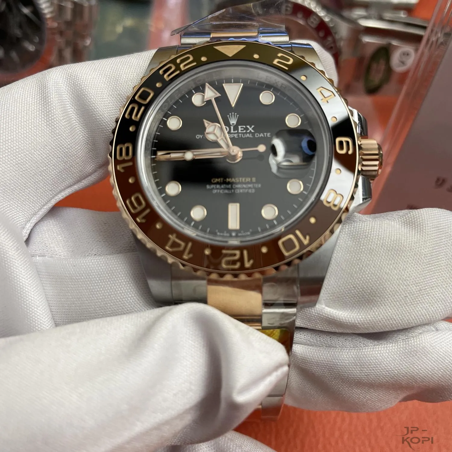 ロレックス GMTマスター II 126711CHNR|40MM ブラック✕ブラウン 丹東CAL.3285 加重版【ARF工場製 高品質コピー腕時計】 - 画像 (4)