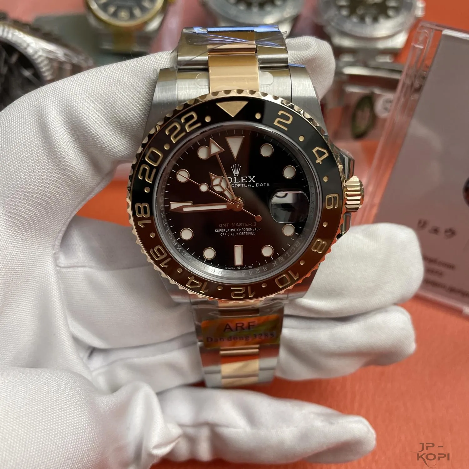 ロレックス GMTマスター II 126711CHNR|40MM ブラック✕ブラウン 丹東CAL.3285 加重版【ARF工場製 高品質コピー腕時計】 - 画像 (5)