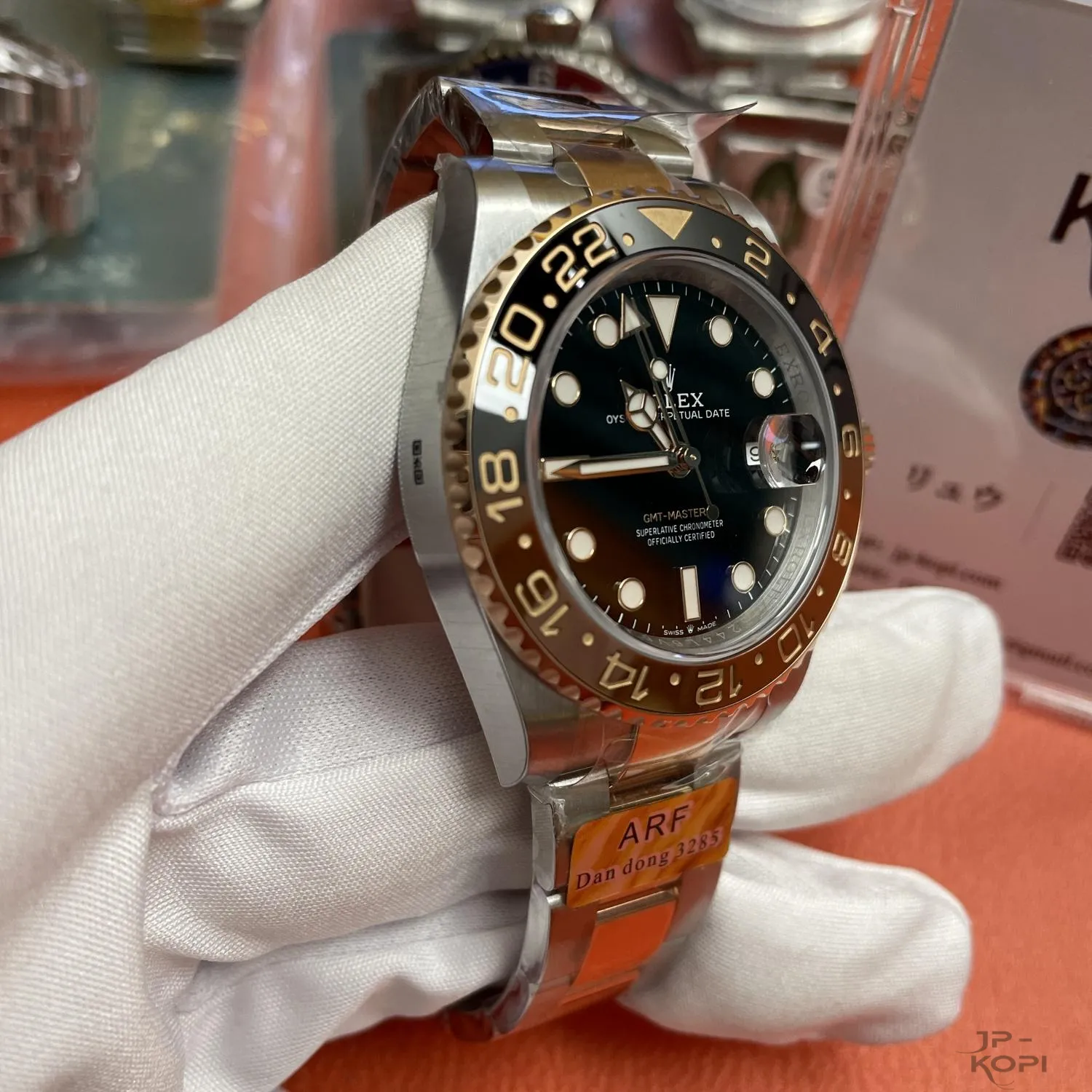 ロレックス GMTマスター II 126711CHNR|40MM ブラック✕ブラウン 丹東CAL.3285 加重版【ARF工場製 高品質コピー腕時計】 - 画像 (6)