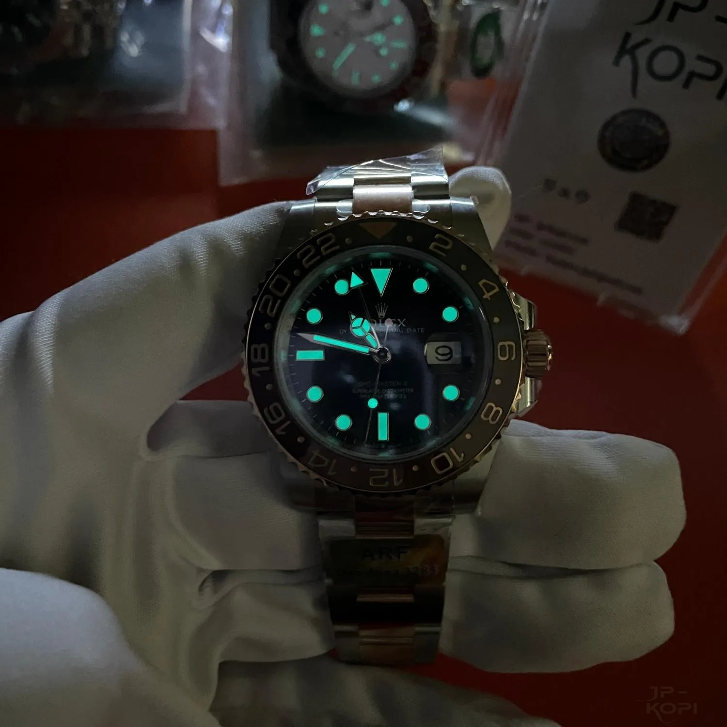 ロレックス GMTマスター II 126711CHNR|40MM ブラック✕ブラウン 丹東CAL.3285 加重版【ARF工場製 高品質コピー腕時計】 - 画像 (14)