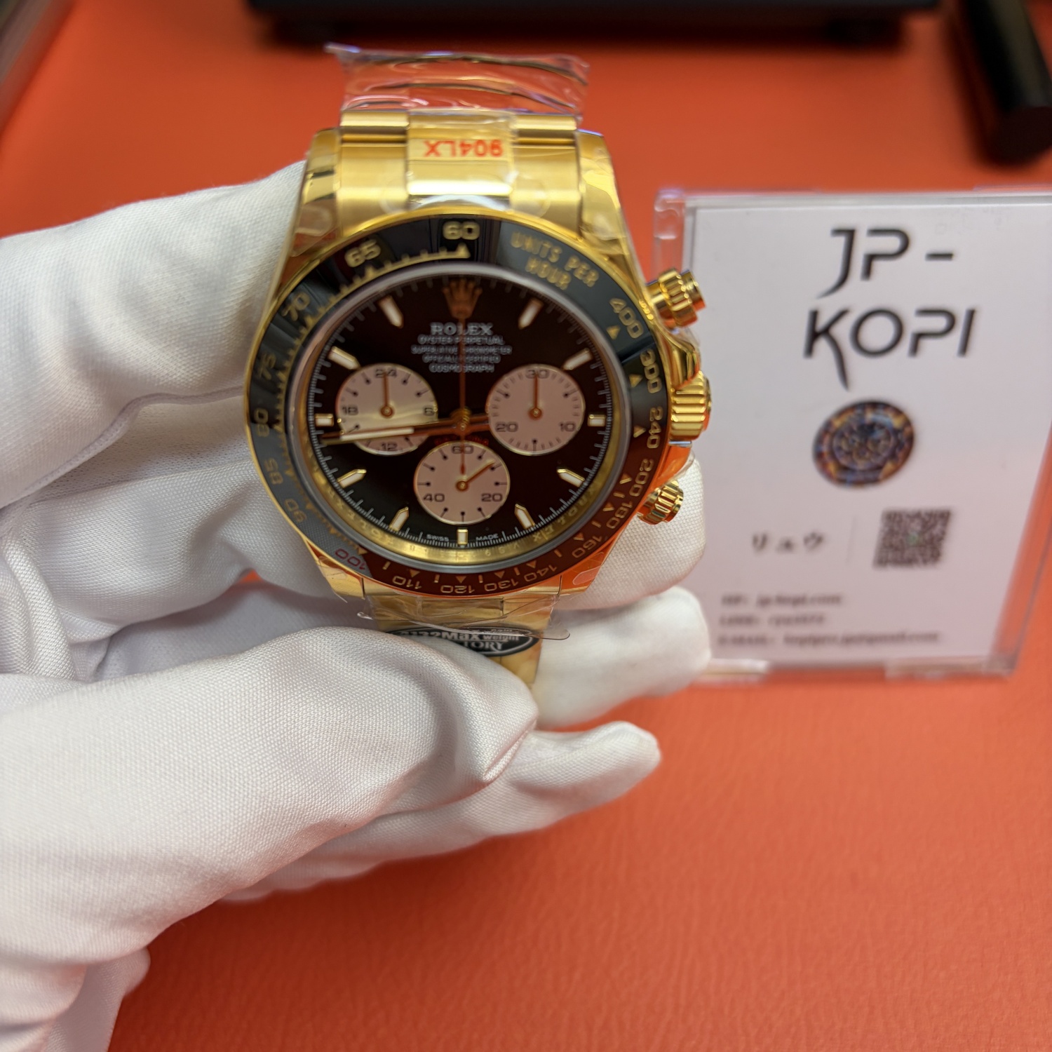 ロレックス デイトナ ル・マン100周年記念 126528LN|イエローゴールド 上海Cal.4132 加重版【QF工場製 高品質コピー腕時計】 - 画像 (4)