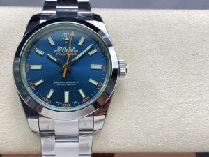 ロレックス ミルガウス グリーンガラス Zブルー 116400GV  Cal.3131 【VS工場出品】