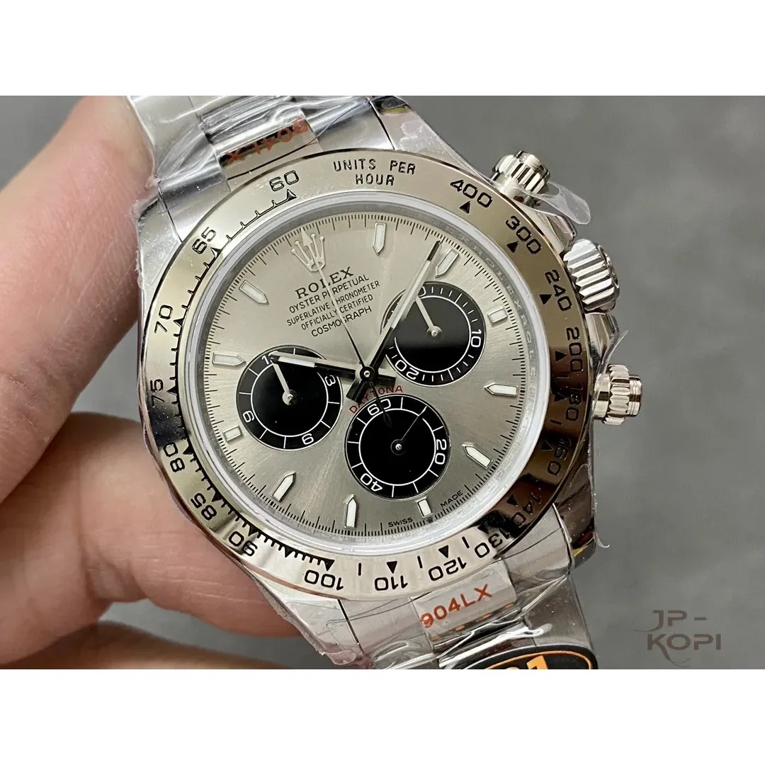 ロレックス デイトナ 126509-0003|スチール&ブラック 上海Cal.4131 加重版【QF工場製 高品質コピー腕時計】 - 画像 (3)