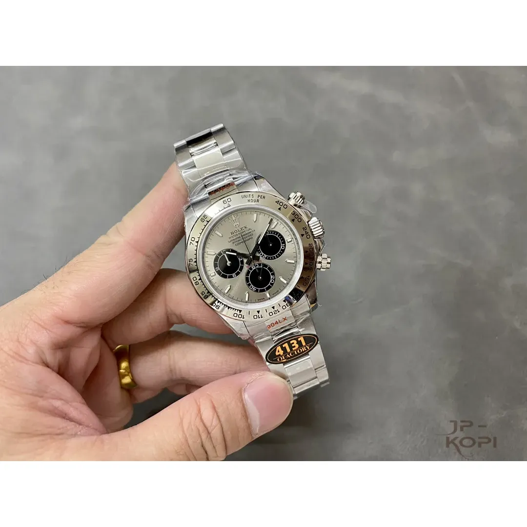 ロレックス デイトナ 126509-0003|スチール&ブラック 上海Cal.4131 加重版【QF工場製 高品質コピー腕時計】 - 画像 (5)