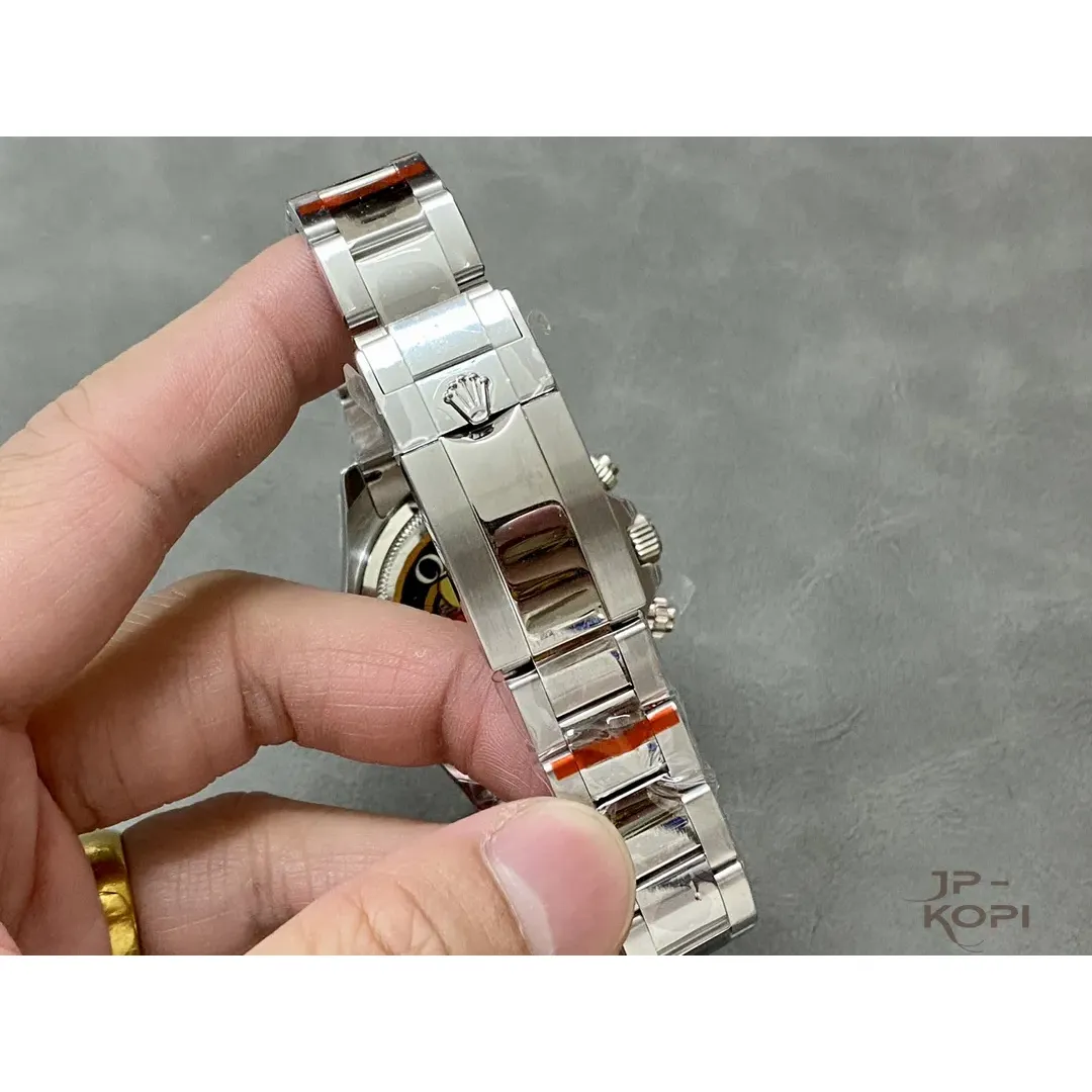 ロレックス デイトナ 126509-0003|スチール&ブラック 上海Cal.4131 加重版【QF工場製 高品質コピー腕時計】 - 画像 (9)