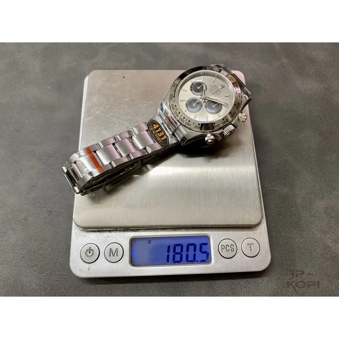 ロレックス デイトナ 126509-0003|スチール&ブラック 上海Cal.4131 加重版【QF工場製 高品質コピー腕時計】 - 画像 (10)