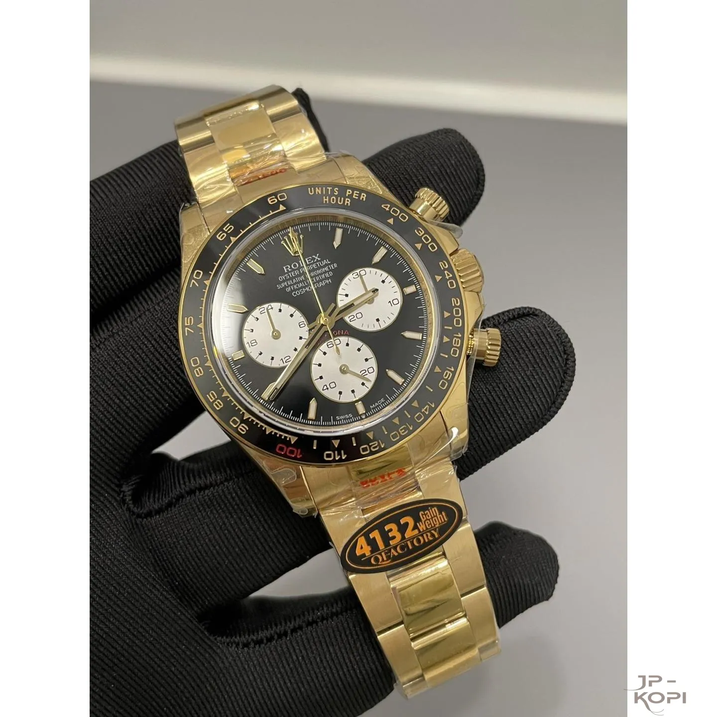 ロレックス デイトナ ル・マン100周年記念 126528LN|イエローゴールド 上海Cal.4132 加重版【QF工場製 高品質コピー腕時計】 - 画像 (3)