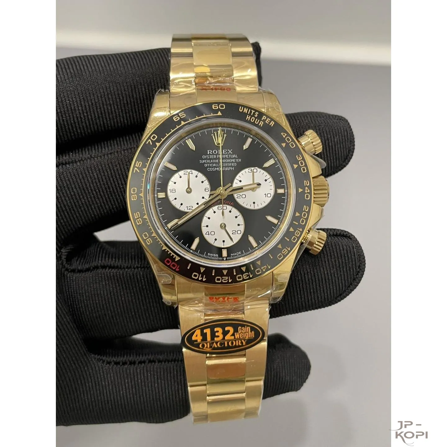 ロレックス デイトナ ル・マン100周年記念 126528LN|イエローゴールド 上海Cal.4132 加重版【QF工場製 高品質コピー腕時計】 - 画像 (2)
