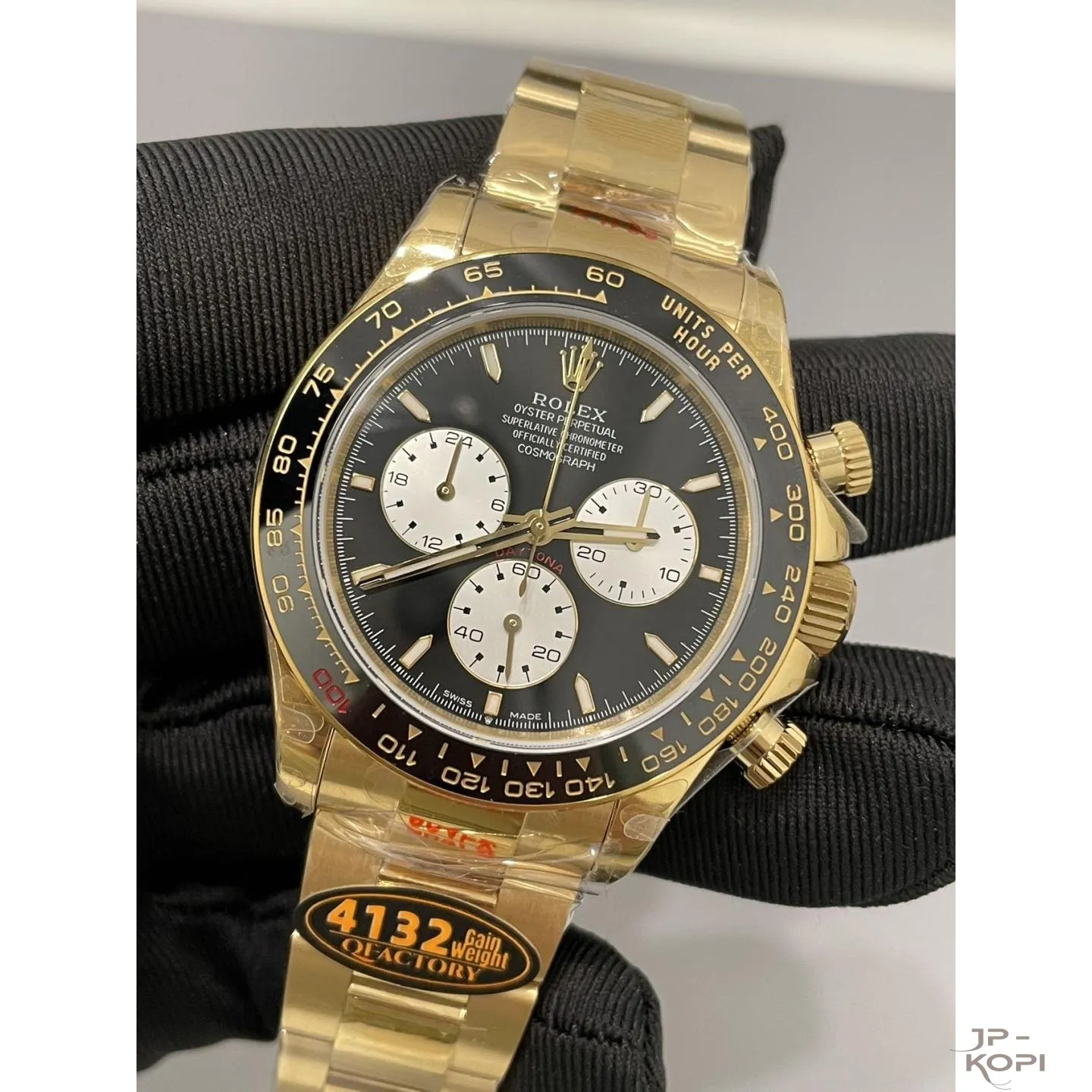 ロレックス デイトナ ル・マン100周年記念 126528LN|イエローゴールド 上海Cal.4132 加重版【QF工場製 高品質コピー腕時計】 - 画像 (4)