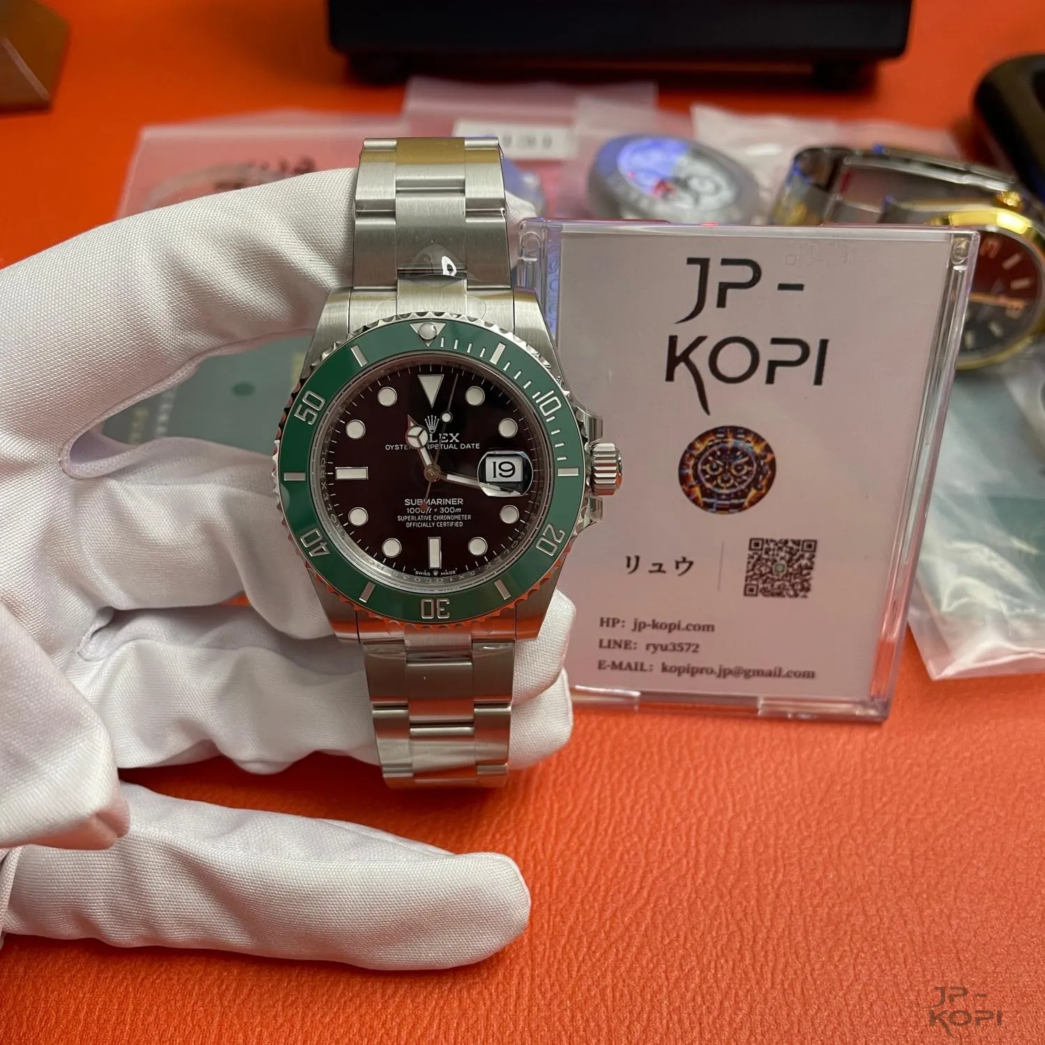 ロレックス サブマリーナーデイト 126610LV|グリーンベゼル×ブラックダイアル 41mm 丹東Cal.3235【VS工場製】 - 画像 (15)